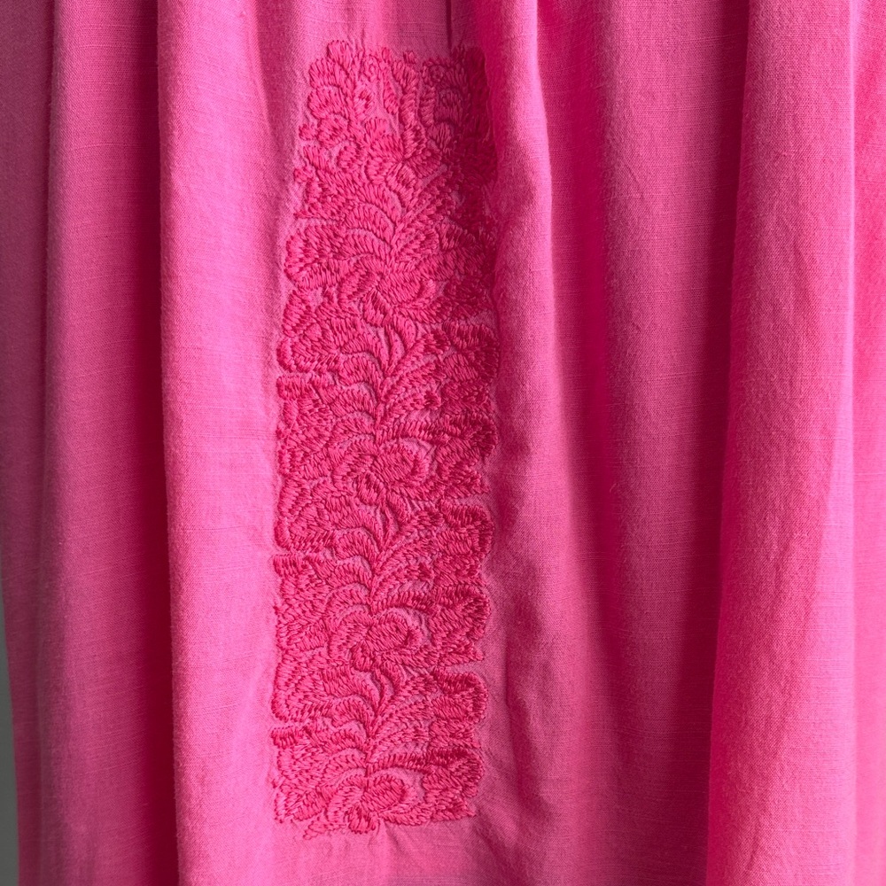 Women’s Pink Embroidered Sleeveless Blouse - Picture 5 of 11